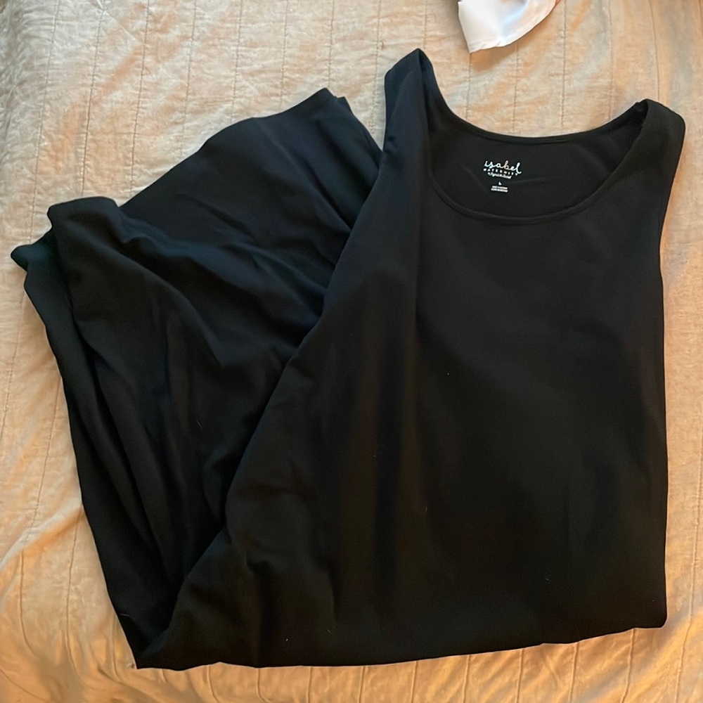 Maternity body con dress with ruched sides